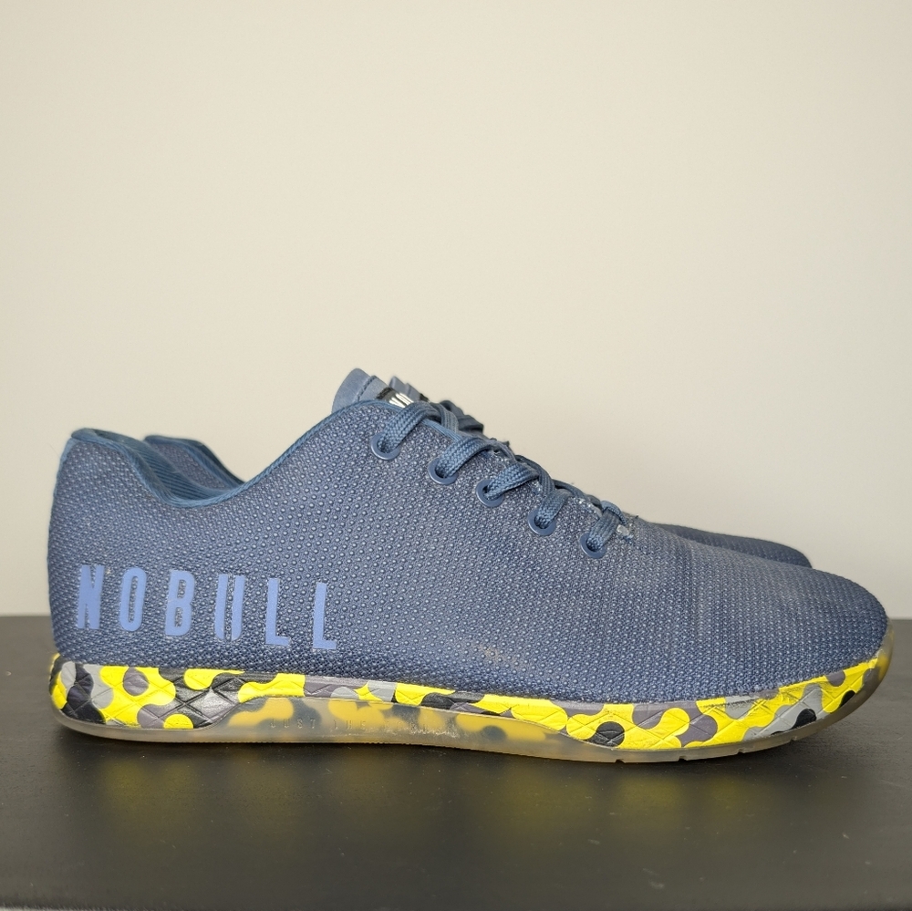 NOBULL Trainer CrossFit Shoes Men's 11 Blue Yellow Camo